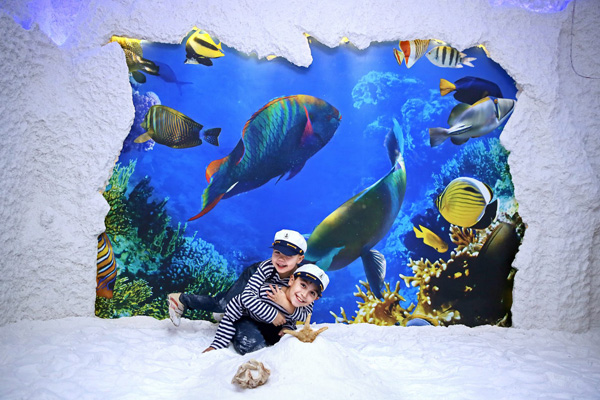 海底世界主题儿童盐疗房8